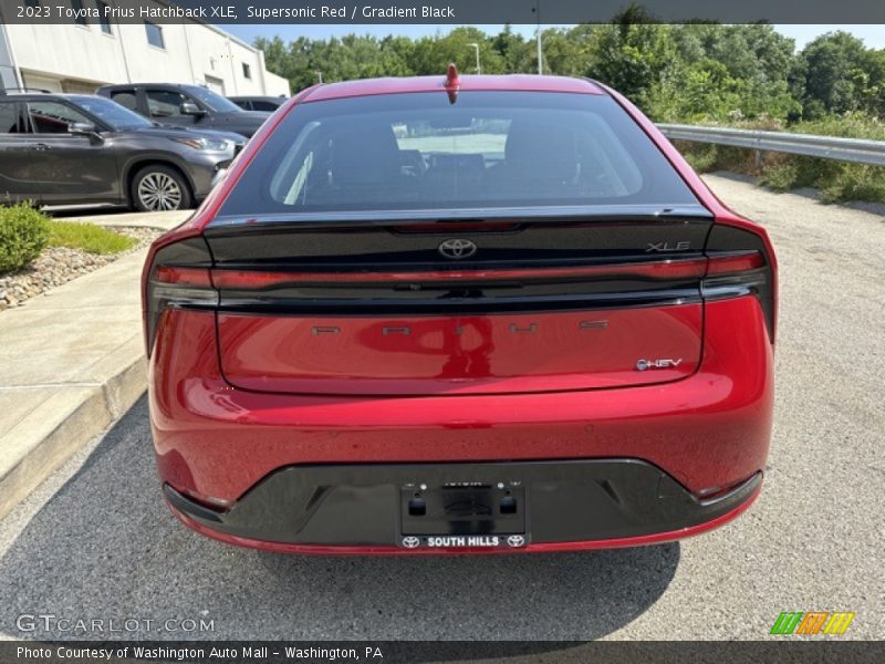 Supersonic Red / Gradient Black 2023 Toyota Prius Hatchback XLE