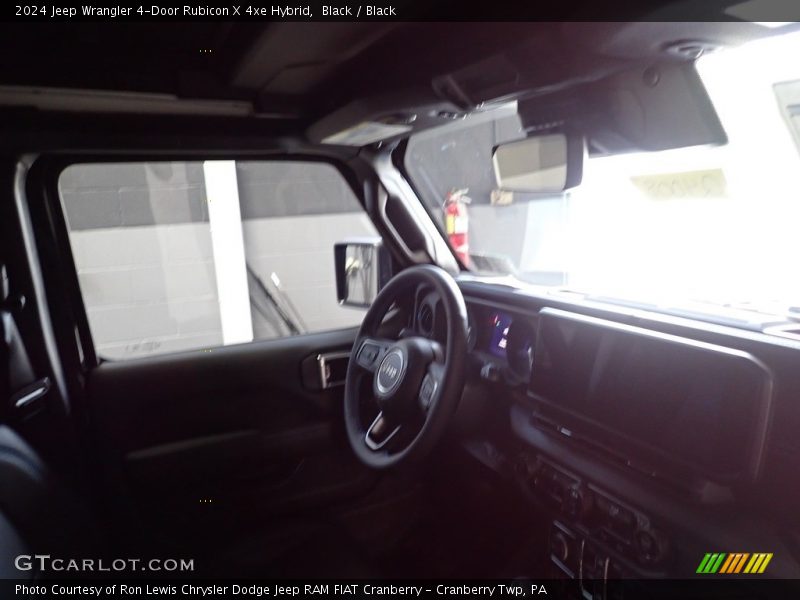 Black / Black 2024 Jeep Wrangler 4-Door Rubicon X 4xe Hybrid