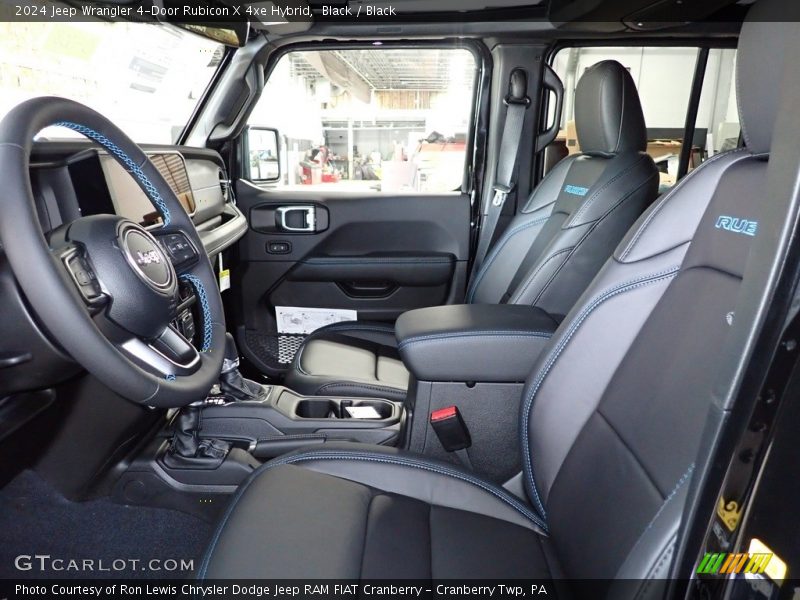 Black / Black 2024 Jeep Wrangler 4-Door Rubicon X 4xe Hybrid