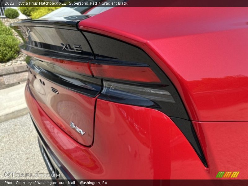Supersonic Red / Gradient Black 2023 Toyota Prius Hatchback XLE
