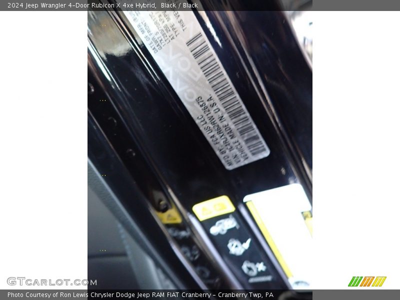 Black / Black 2024 Jeep Wrangler 4-Door Rubicon X 4xe Hybrid
