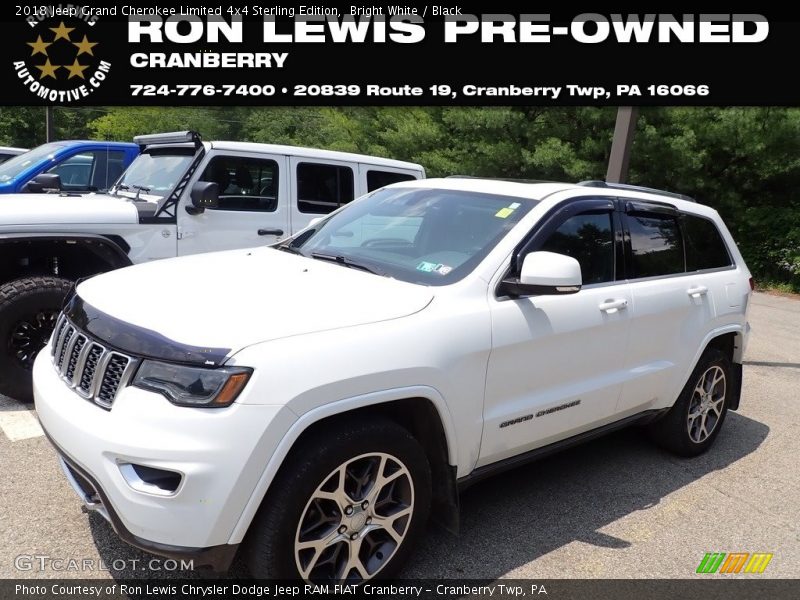 Bright White / Black 2018 Jeep Grand Cherokee Limited 4x4 Sterling Edition