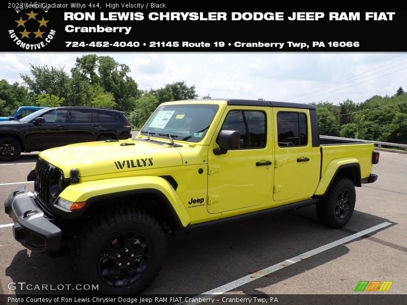 High Velocity / Black 2023 Jeep Gladiator Willys 4x4