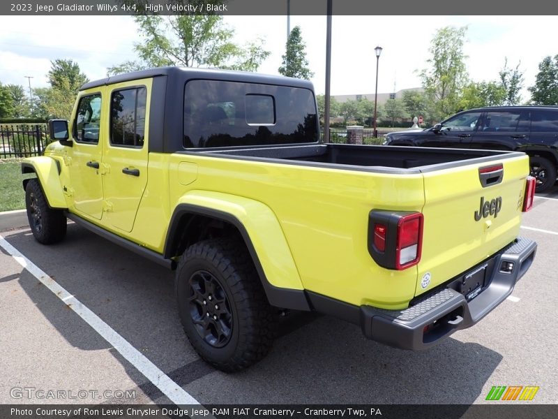 High Velocity / Black 2023 Jeep Gladiator Willys 4x4