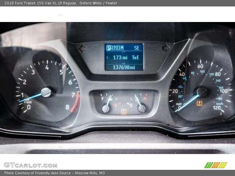 Oxford White / Pewter 2016 Ford Transit 150 Van XL LR Regular