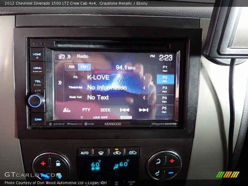 Graystone Metallic / Ebony 2012 Chevrolet Silverado 1500 LTZ Crew Cab 4x4
