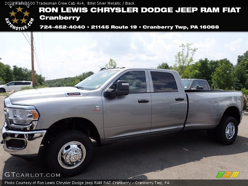 Billet Silver Metallic / Black 2023 Ram 3500 Tradesman Crew Cab 4x4