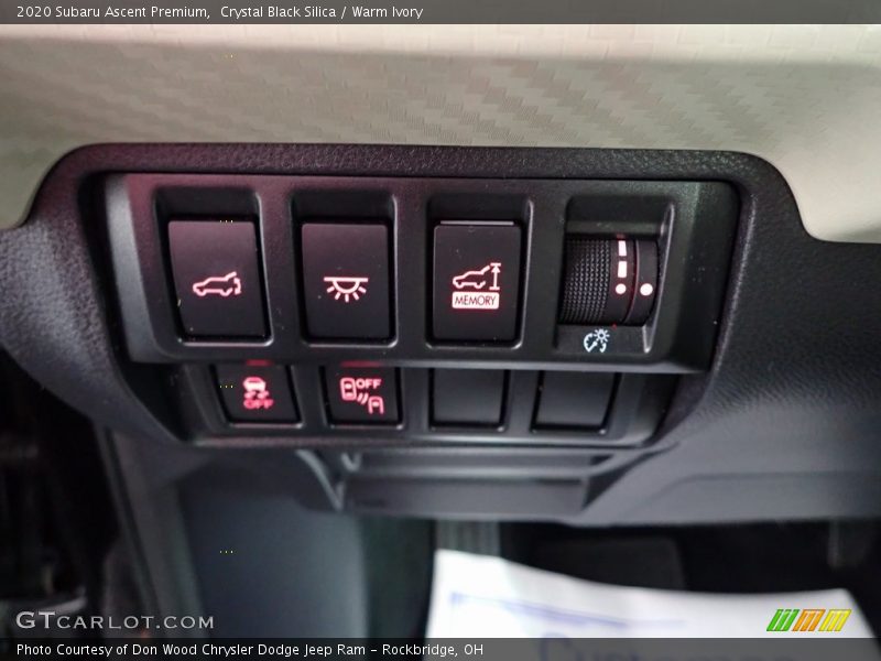 Crystal Black Silica / Warm Ivory 2020 Subaru Ascent Premium