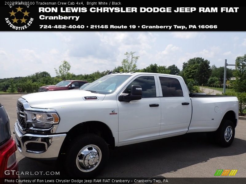 Bright White / Black 2023 Ram 3500 Tradesman Crew Cab 4x4