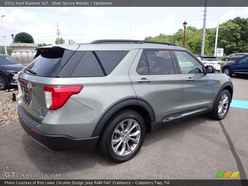 Silver Spruce Metallic / Sandstone 2020 Ford Explorer XLT