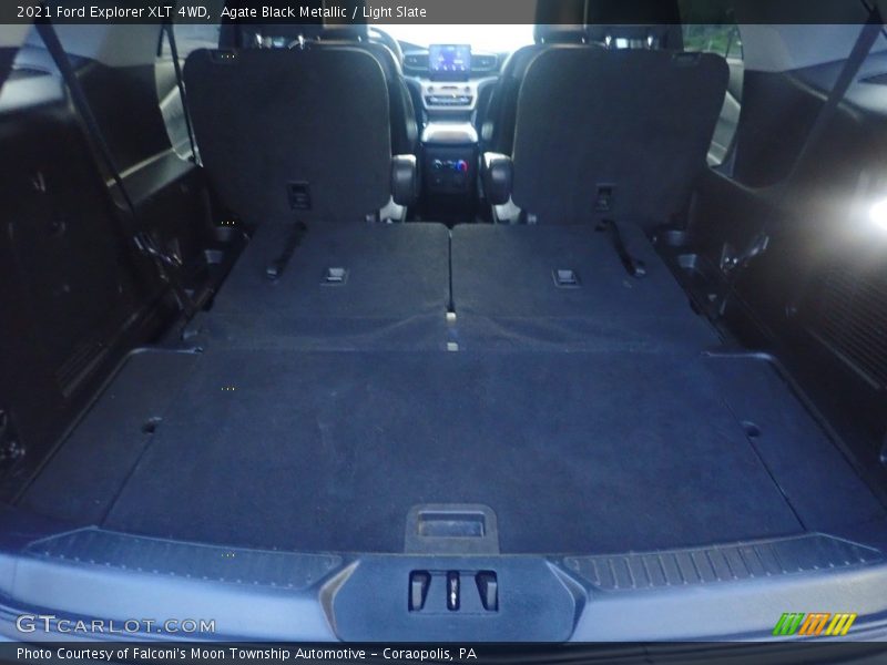 Agate Black Metallic / Light Slate 2021 Ford Explorer XLT 4WD