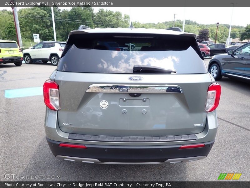 Silver Spruce Metallic / Sandstone 2020 Ford Explorer XLT