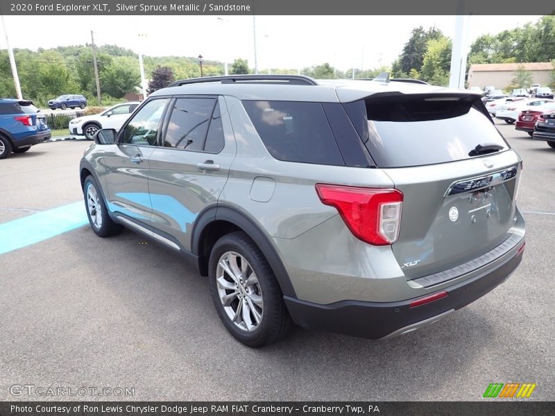 Silver Spruce Metallic / Sandstone 2020 Ford Explorer XLT