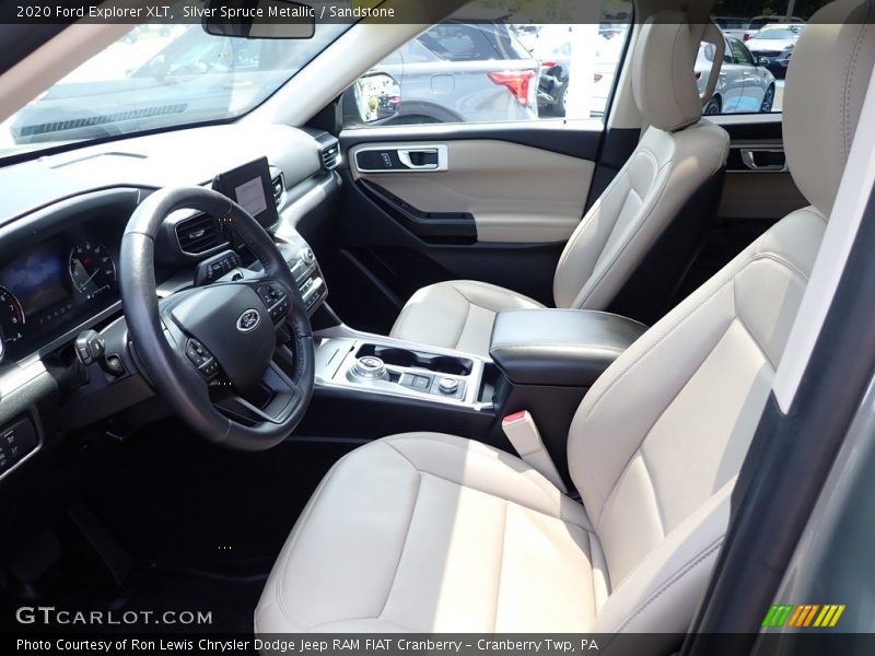Silver Spruce Metallic / Sandstone 2020 Ford Explorer XLT