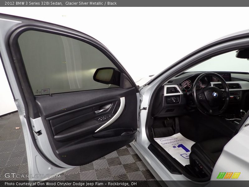 Glacier Silver Metallic / Black 2012 BMW 3 Series 328i Sedan