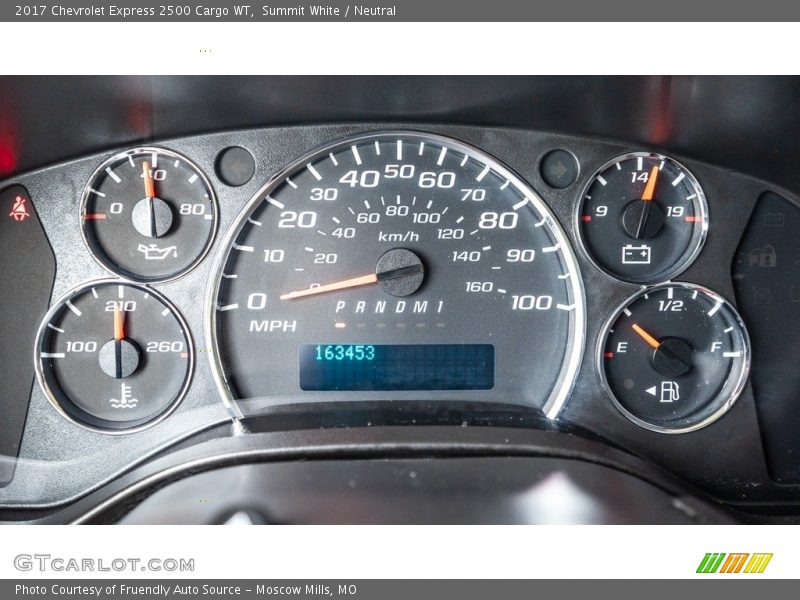  2017 Express 2500 Cargo WT 2500 Cargo WT Gauges