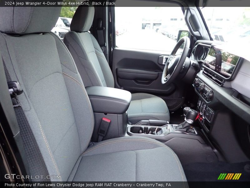 Black / Black 2024 Jeep Wrangler 4-Door Willys 4xe Hybrid