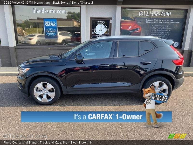 Black Stone / Blond/Charcoal 2020 Volvo XC40 T4 Momentum