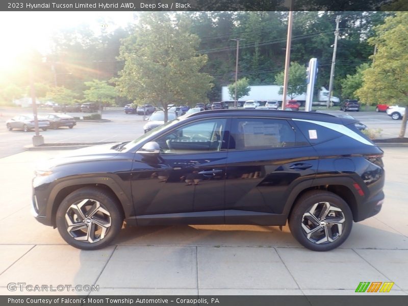 Deep Sea / Black 2023 Hyundai Tucson Limited Hybrid AWD