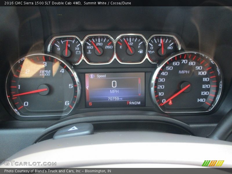 Summit White / Cocoa/Dune 2016 GMC Sierra 1500 SLT Double Cab 4WD