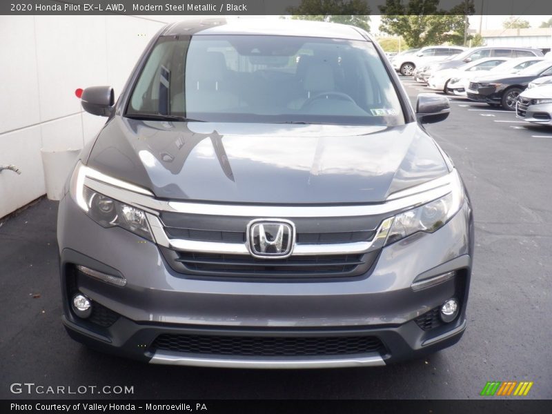 Modern Steel Metallic / Black 2020 Honda Pilot EX-L AWD