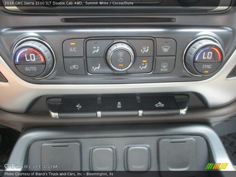 Summit White / Cocoa/Dune 2016 GMC Sierra 1500 SLT Double Cab 4WD