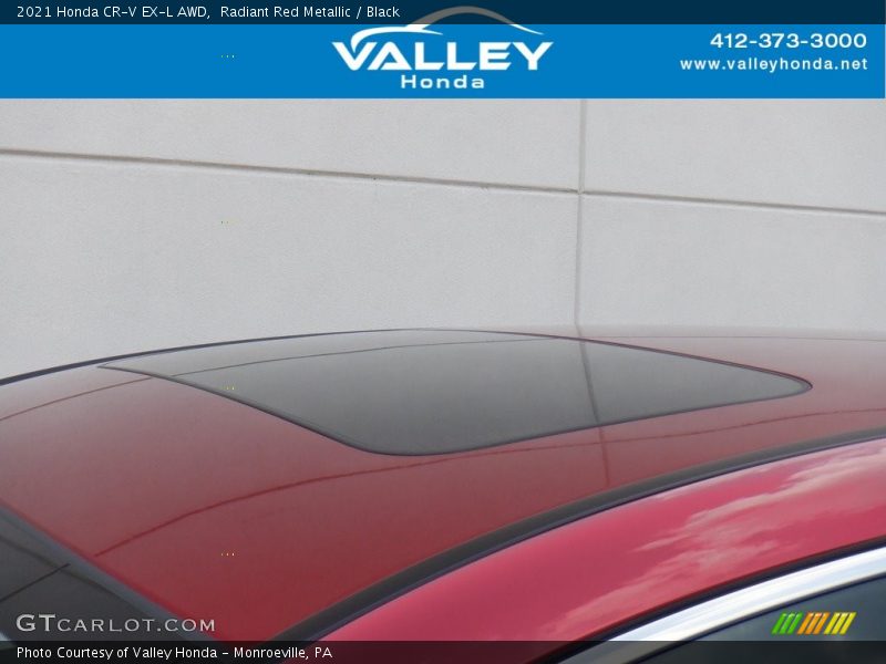 Radiant Red Metallic / Black 2021 Honda CR-V EX-L AWD