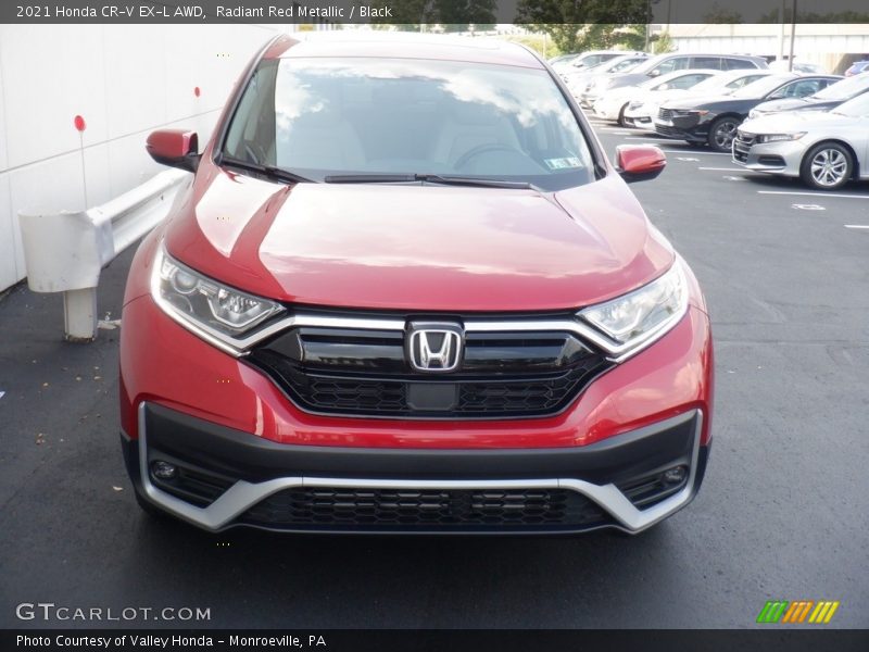 Radiant Red Metallic / Black 2021 Honda CR-V EX-L AWD
