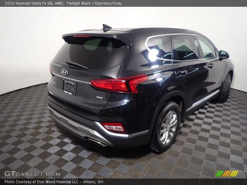 Twilight Black / Espresso/Gray 2020 Hyundai Santa Fe SEL AWD