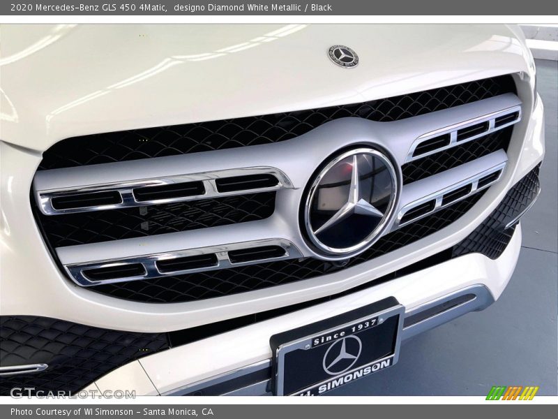 designo Diamond White Metallic / Black 2020 Mercedes-Benz GLS 450 4Matic