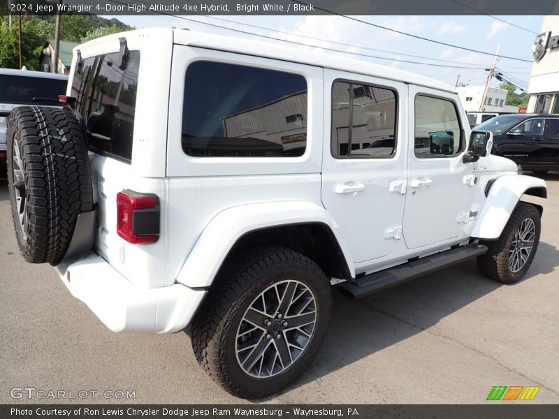 Bright White / Black 2024 Jeep Wrangler 4-Door High Altitude 4xe Hybrid