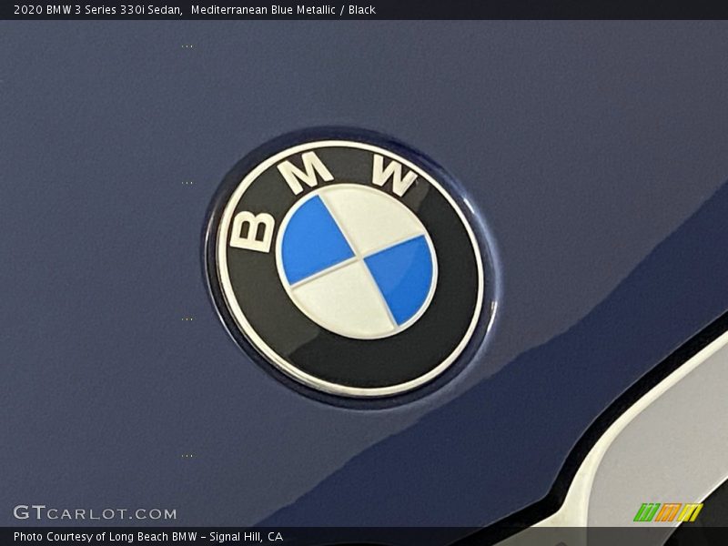 Mediterranean Blue Metallic / Black 2020 BMW 3 Series 330i Sedan