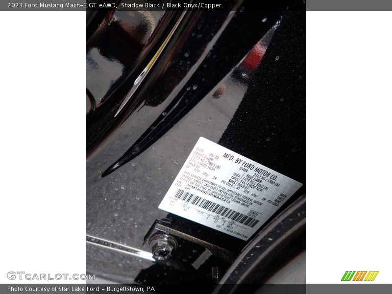 2023 Mustang Mach-E GT eAWD Shadow Black Color Code G1
