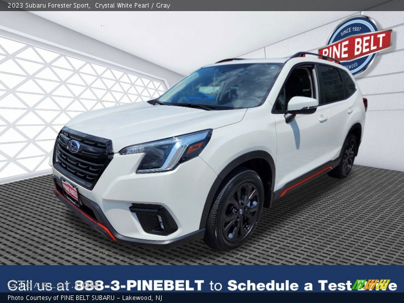 Crystal White Pearl / Gray 2023 Subaru Forester Sport