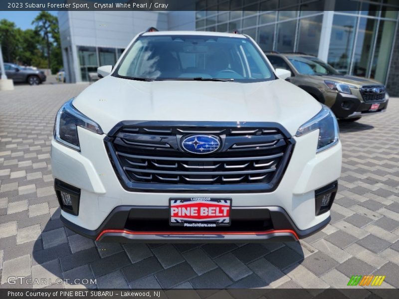 Crystal White Pearl / Gray 2023 Subaru Forester Sport