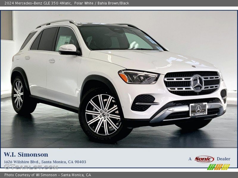 Polar White / Bahia Brown/Black 2024 Mercedes-Benz GLE 350 4Matic