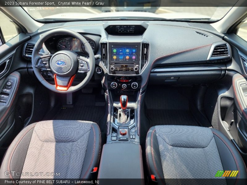 Crystal White Pearl / Gray 2023 Subaru Forester Sport