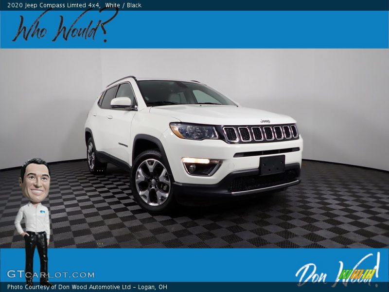 White / Black 2020 Jeep Compass Limted 4x4