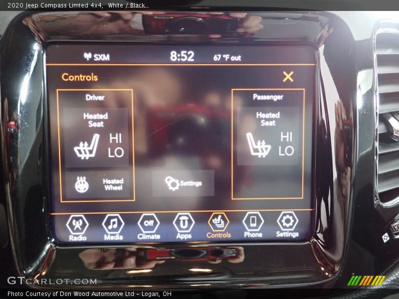 White / Black 2020 Jeep Compass Limted 4x4