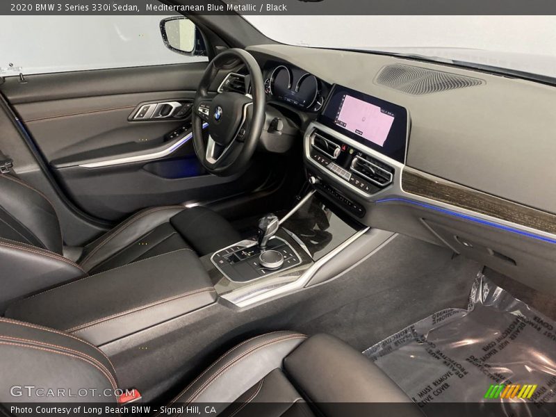 Mediterranean Blue Metallic / Black 2020 BMW 3 Series 330i Sedan