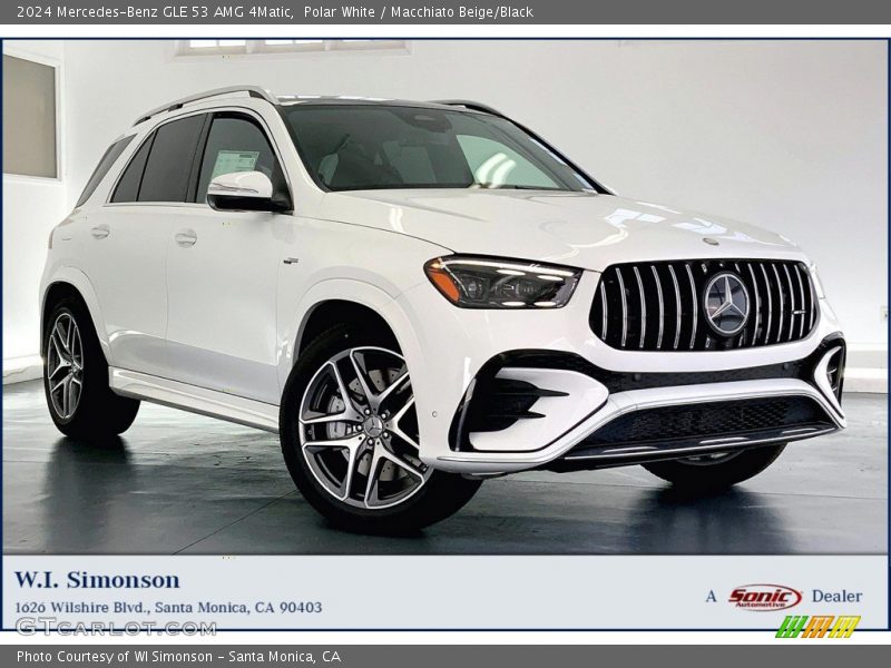 Polar White / Macchiato Beige/Black 2024 Mercedes-Benz GLE 53 AMG 4Matic