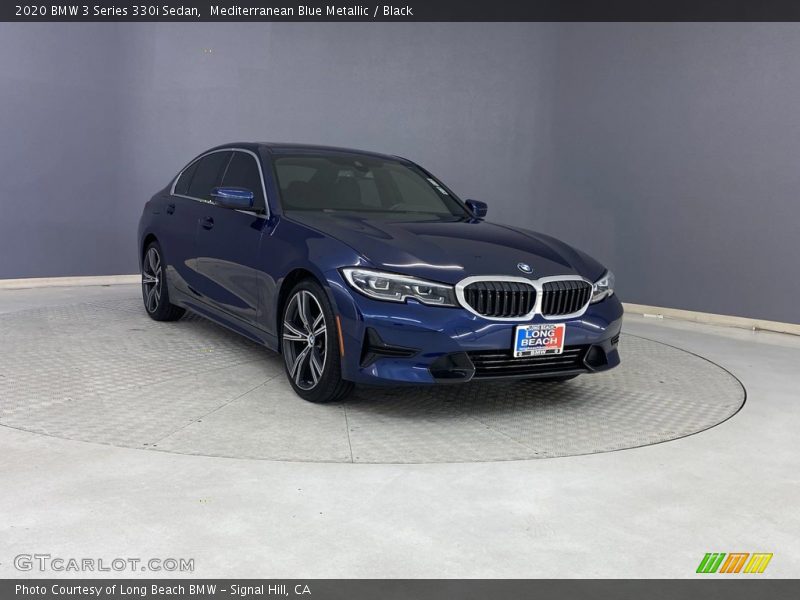 Mediterranean Blue Metallic / Black 2020 BMW 3 Series 330i Sedan