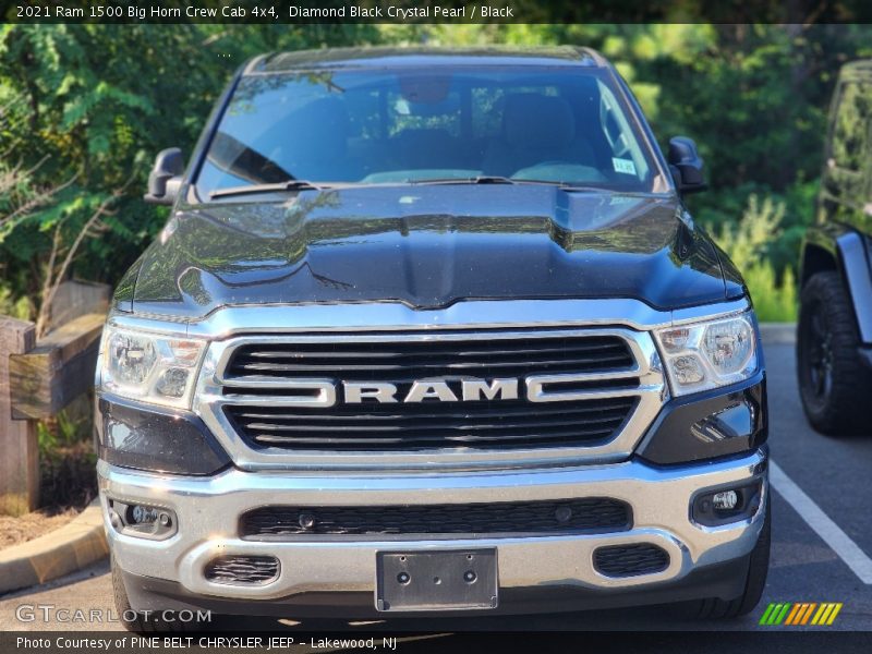 Diamond Black Crystal Pearl / Black 2021 Ram 1500 Big Horn Crew Cab 4x4