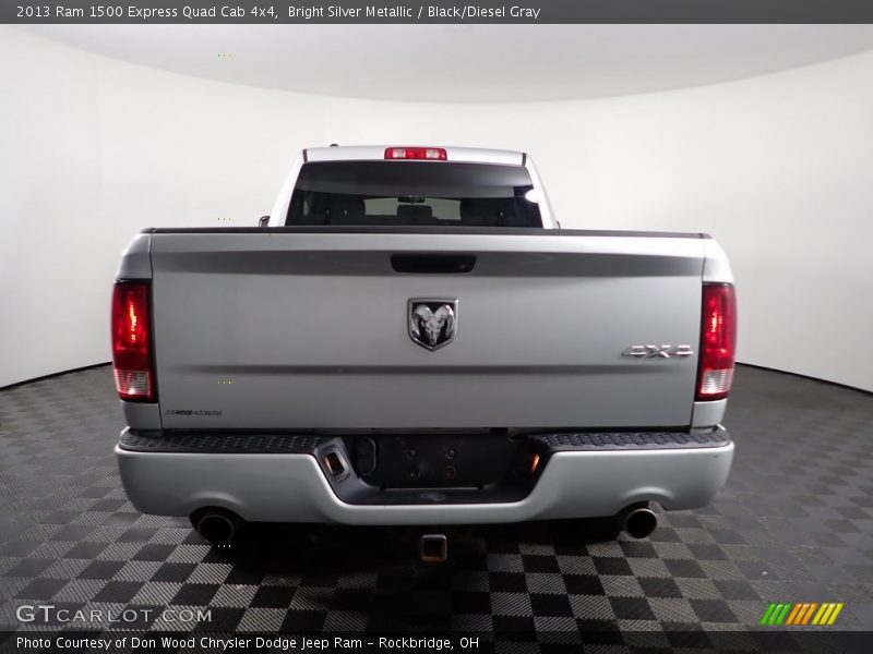 Bright Silver Metallic / Black/Diesel Gray 2013 Ram 1500 Express Quad Cab 4x4