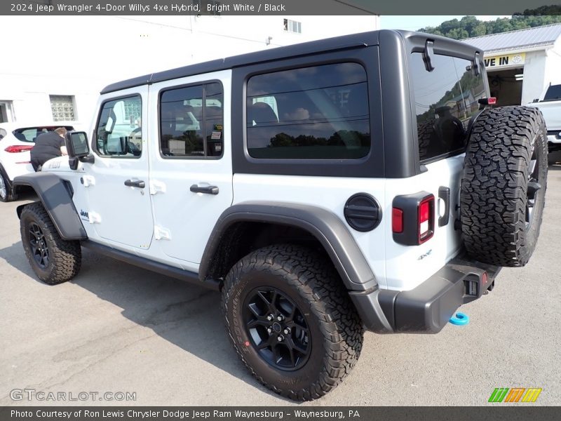 Bright White / Black 2024 Jeep Wrangler 4-Door Willys 4xe Hybrid