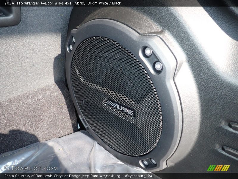 Bright White / Black 2024 Jeep Wrangler 4-Door Willys 4xe Hybrid