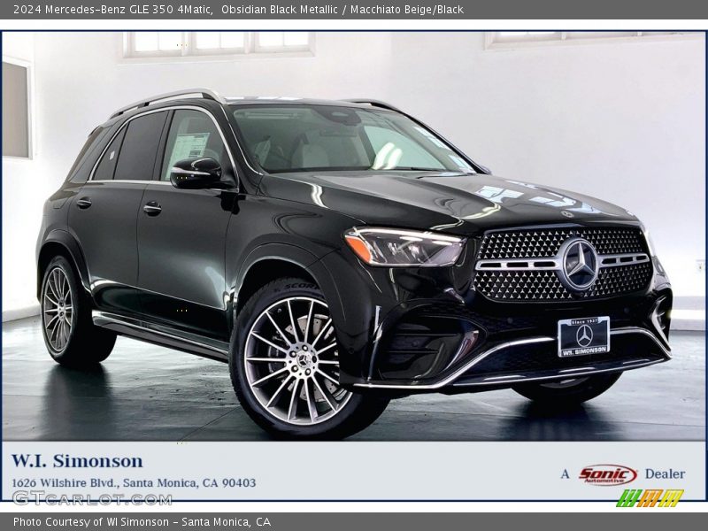Obsidian Black Metallic / Macchiato Beige/Black 2024 Mercedes-Benz GLE 350 4Matic