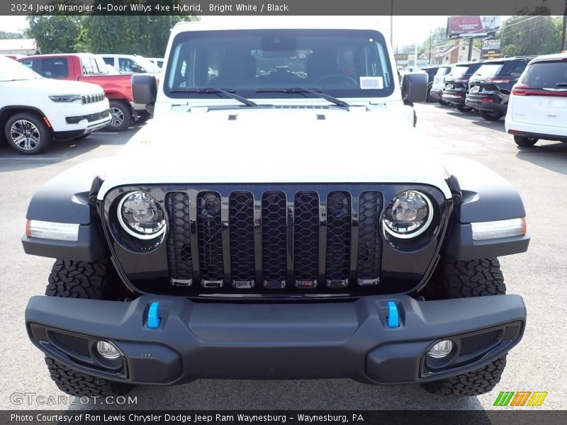 Bright White / Black 2024 Jeep Wrangler 4-Door Willys 4xe Hybrid