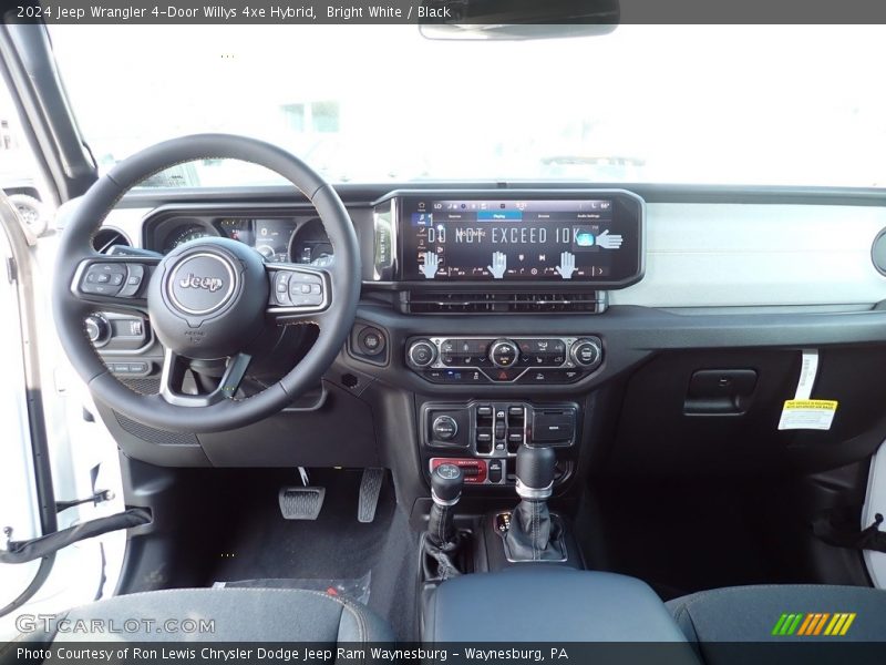 Bright White / Black 2024 Jeep Wrangler 4-Door Willys 4xe Hybrid