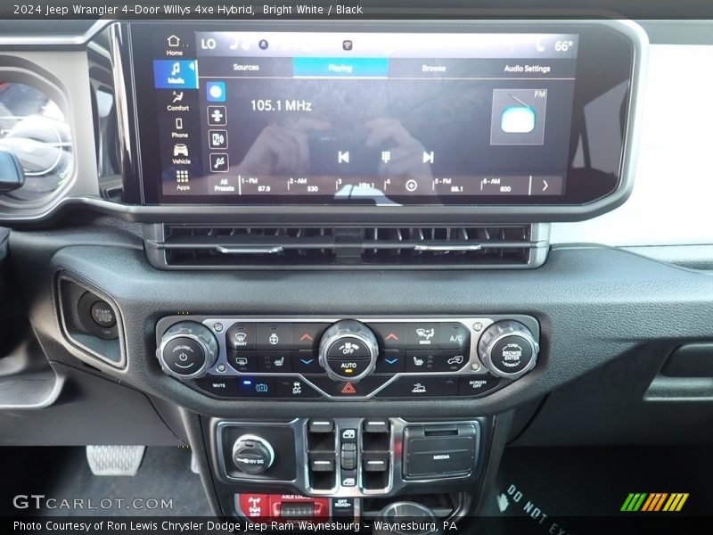 Bright White / Black 2024 Jeep Wrangler 4-Door Willys 4xe Hybrid